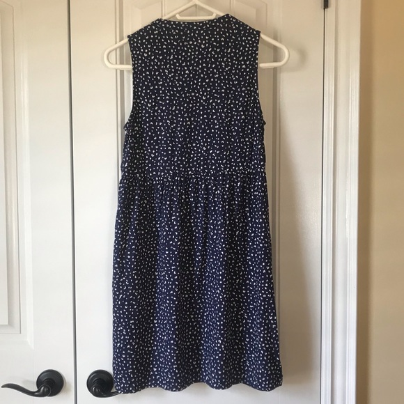 Old Navy Boho Sleeveless Swing Dress Navy and White Size XS - Picture 2 of 7